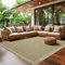 Outdoor Teppich Wetterfest Terrasse Balkon Garten Küchenteppich Einfarbiges Design Flachgewebe Sisal Look Waschbarer Teppich, Größe: 60 x 100 cm, Farbe: Grün