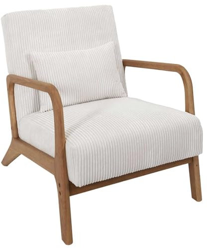 HOME DECO FACTORY, HD0349, Cotele Scott Beige Wohnzimmersessel, Weichheit, Möbel, Sitz, Sofa und Sessel, 64,5x75x86 cm, Sitzhöhe 43 cm, Beige