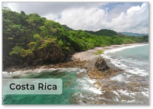 Kühlschrankmagnet, Motiv 3, Luftansicht von Westen Costa Rica