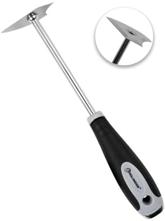 ROLLINGDOG Combination Stainless Steel Shave Hook - Removing Paint and Varish From Flat Surfaces With Rubber Handle and Hammer Cap