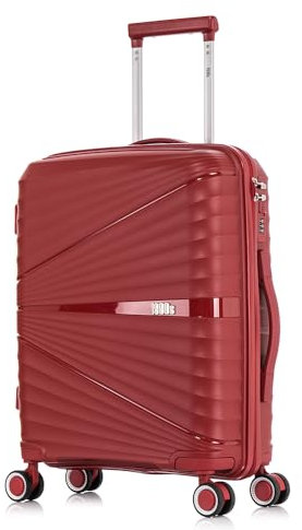 1990s Maleta de Cabina 55x39x21.5cm (46L) Polipropileno - Candado Incrustada - 20 Pulgadas - Burdeos