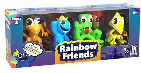 Rainbow Friends - Neon Minifigur 4-Pack (2.5 Hoch, Serie 2)
