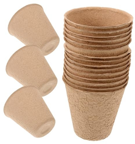 Sosoport Lot de 110 Pots De Démarrage en Tourbe pour Transplantation Légers Et Réutilisables