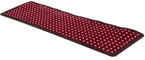 89x28 cm Rotlicht-Therapiematte Infrarotlampe Therapiegerät, Einstellbare Rotlichtlampe Therapie-Pad mit 3 Helligkeitsstufen(≤43℃), Infrarot-Lichttherapie Infrarot Matte mit 20-Minuten-Timer
