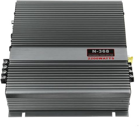 Amplificador Estéreo, AMPLIFICADOR DE COCHE de 2 canales, 2000W, 12V, protección contra cortocircuitos, amplificador de potencia estéreo, altavoz de graves, amplificadores de sonido interiores ,Buena