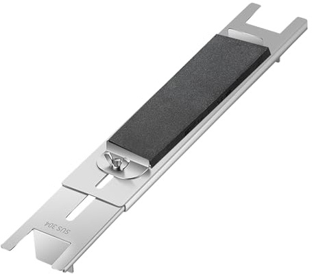 Schleifsteinhalter - Halter für Schleifstein, Einstellbarer Wetzsteinbehälter für Spülbeckenlänge von 11,22 -16,53, Steinlänge 2,75 -9,44