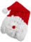 MUELODSIC Motorradhelm-überzug, Weihnachtsmann-helmüberzug, Niedlicher Motorradhelm-überzug, Helm, Weihnachtsmann-mütze Für Outdoor-reiten, Weihnachtsmützen-Dekorationen