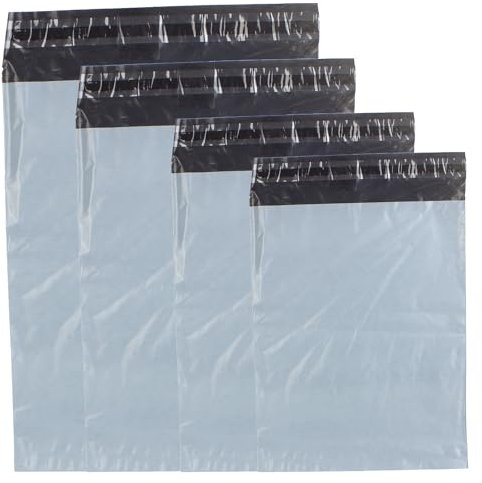 GoodMarkt Folien-Versandtaschen, Versandbeutel Plastik selbstklebend, praktisch shipping bags 100 Stück, versandtüten Wasserdicht für Kleidung, verpackungsbeutel für den sicheren Transport (26x35 cm)