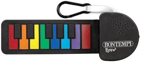 Bontempi - Portachiavi Musicale Tastiera | Portachiavi Flessibili Soft Rubber e Touch Sensitive
