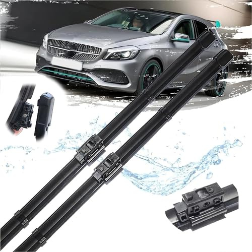 RQLCS Scheibenwischer Vorne Wischerblätter Set für Benz Clase A W176 2016-2018 A-klasse A160 A180 A200 A45 2017, Scheibenwischer Wischblatt Scheibenwischerarm Blattsatz,L-A/Lhd