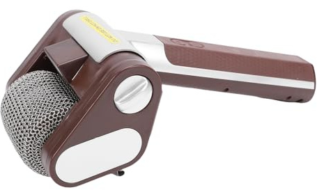 Asixxsix Brosse de Gril Rotative, Brosse de Gril électrique Rechargeable sans Fil pour Extérieur, de Barbecue avec Rouleau en Acier Inoxydable de 350 TR/Min, Nettoyeur de (Brown)