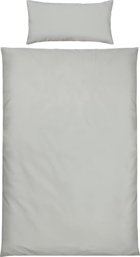 Erwin Müller Bettwäsche Schwandorf Tencel™ Lyocell hellgrau Größe 1x 135x200 cm + 1x 40x80 cm