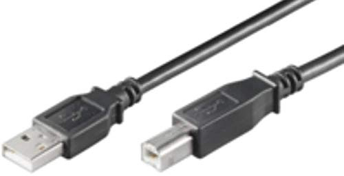 Microconnect usbab1b – USB Kabel (USB A, USB B, männlich/männlich, Nickel, schwarz, USB2.0 A-B)