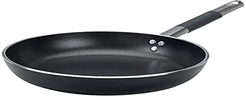 Pentole Agnelli ALSC2111SSC20 Alblack Padella con Manico, Alluminio, Nero, 20 cm