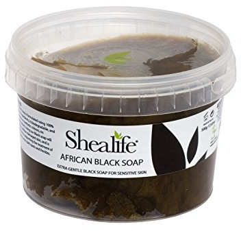 500g Tub of African Black Soap, traditionally made using Unrefined Shea Butter, Cocoa Pod Ash, & Virgin Coconut Oil. Contains No SLS, Detergents & Parabens. Ideal for very Sensitive Skin types, supplied direct by Shea Life Skincare. 500gram Tub.