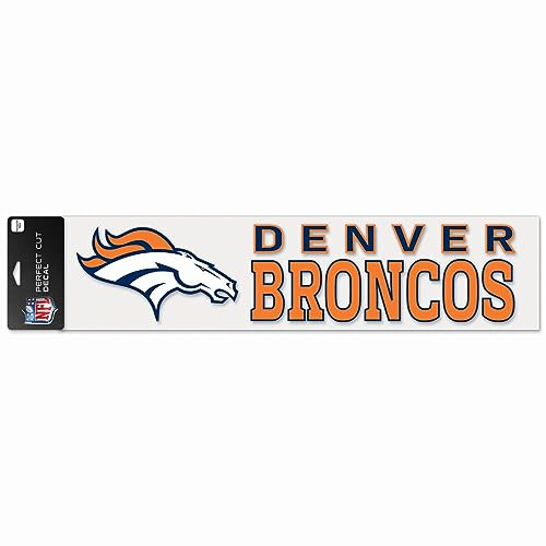 WinCraft NFL Denver Broncos Perfect Cut Aufkleber, 10,2 x 43,2 cm