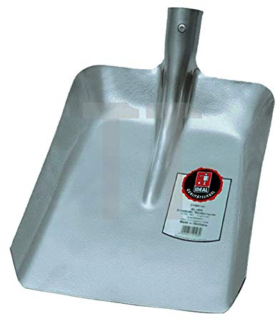 Ideal Randschaufel Größe 9 aus Leichtmetall, Silber, 38 x 47 x 10.5 cm