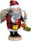 Seiffener Volkskunst | Räuchermännchen Erzgebirge | Gemütliche Typen 19 cm | Räucherfigur | Erzgebirgische Volkskunst | 12659 | Weihnachtsmann