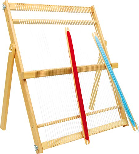 Small Foot 2021642 foot 2670 Webrahmen „Maxi“ aus hochwertigem Holz, für fortgeschrittene Handarbeits-Künstler
