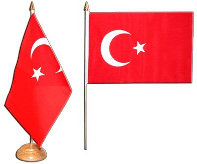 Flaggenfritze Tischflagge Tischfahne Türkei - 15 x 22 cm