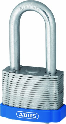 ABUS 01237 50 mm langer Bügel Eterna Plated Steel Vorhängeschloss laminiert