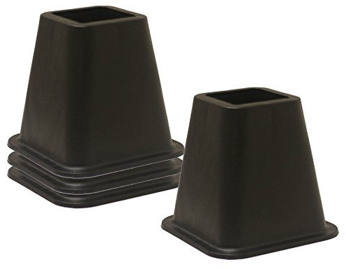 Home Basics Betterhöhung, 4-teilig, Schwarz