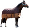 Pferdedecke 1200D High Neck Polarfleece Weidedecke Winterdecke Regendecke Turnout : Fleece Navy/Hell Blau 125