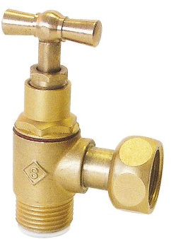 SOMATHERM FOR YOU, Robinet d'arrêt équerre 3/8 pour WC - Tête à clapet, laiton nickelé, écrou tournant, étanchéité par presse-étoupe, joint EPDM inclus, design compact et fiable