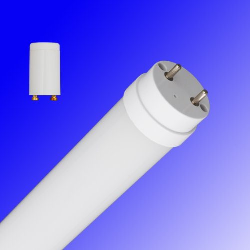 Trango T8 144x SMD LED Röhre G13 Fassung Länge 60 cm 9 Watt matt warmweiß 3000K T8D1443 - zum ersetzen von alten Leuchtstoff Rohren mit Starter