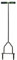 Yard Butler ID-6C Manueller Rasenentkernbelüfter – Grasentkernungswerkzeug – Grasbelüfter für kleine Höfe – lockern verdichteten Boden – Gartenhandwerkzeuge – Grau, 94 cm