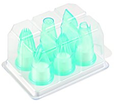 Silikomart |Set 6 Douilles en Polycarbonate pour Poche à Douille, Trou pour Décorations Pâtisserie, Made in Italy