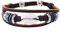 Morella Unisex Surfer Lederarmband braun mit Beads und Muschel