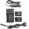 DSTE 2-Pack Rechange Batterie et DC108E Voyage Chargeur Compatible pour Panasonic DMW-BMB9 Lumix DMC-FZ40 DMC-FZ45 DMC-FZ47 DMC-FZ48 DMC-FZ60 DMC-FZ62 DMC-FZ70 DMC-FZ72 DMC-FZ100 DC-FZ80 V-Lux2 V-Lux3