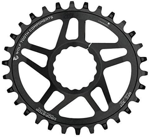 Wolf Tooth Oval Boost Race Face Plate Bicycle, Black, 30