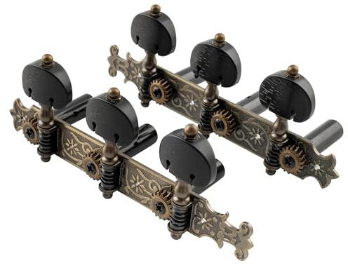 Musiclily Pro 3L3R Bouchet Style Klassische Gitarre Mechaniken Stimmwirbel Tuning Pegs Machine Heads Set für Klassikgitarre, Nickel