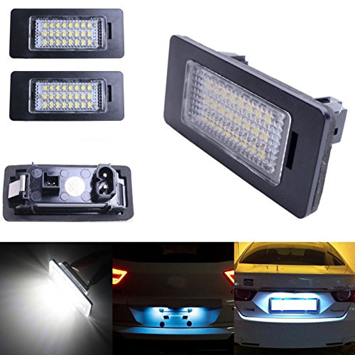 Ricoy 24 LEDs zur Kennzeichenbeleuchtung für E81 E82 E90 M3 E92 E70 E39 F30 E60 E61 E93, 6000 K (2er-Packung)