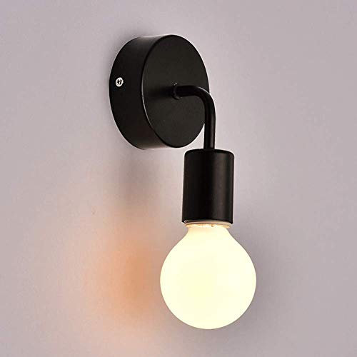 Moderne E27 Edison Wandleuchte Industrielle Metall Loft Lampe für Café Bar Flur Esszimmer Wohnzimmer Schlafzimmer Schwarz