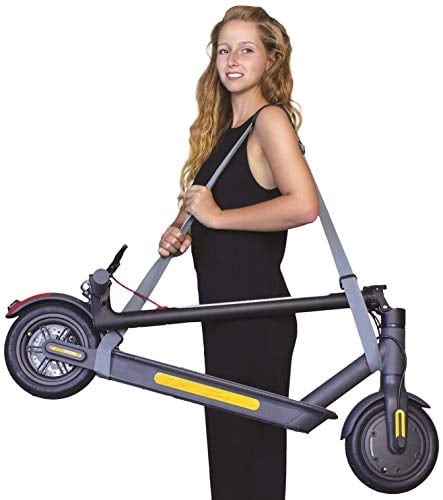 LANCO LI-0230 Universal Tragegurt für E-Scooter, E-Roller, Kinderbuggy - bis 40kg belastbar - variabel verstellbar, Grau/Schwarz