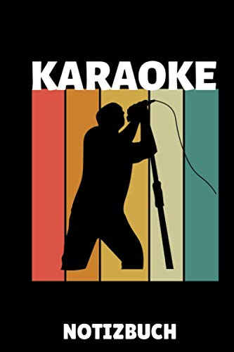 KARAOKE NOTIZBUCH: A5 Notizbuch LINIERT Karaoke singen | Geschenkidee für Kinder und Erwachsene | Karaokebuch | Gesang | Musik | Musiker | Singen | Geburtstagsgeschenk