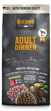 Belcando Adult Dinner Hundefutter | Trockenfutter für Hunde | Alleinfuttermittel für ausgewachsene Hunde Aller Rassen ab 1 Jahr (1 kg neu)