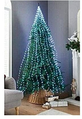 Spot on dealz® 672 LED Christmas Lights Sparkle Cascading Micro Tree Lights Christmas Decorations Outdoor Home Garden Indoor Xmas Lighting Ornament Festive Decor Cool White