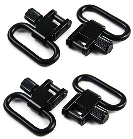 4 STÜCK 2,54cm Schnellverschluss Riemenbügel Sling Swivel für Gewehrriemen Luftgewehr Schraube Holzpfosten