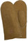 Rohn Moden Lammfell Handschuhe Arber echtes Merinolamm für Damen und Herren, Fäustlinge, Fausthandschuhe in Premiumqualität aus spanischem Merino camel Größe 9