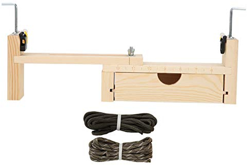 XINMYD Armband Flechtwerkzeug, Paracord Armband Weberei Jig Kit Holz verstellbare Armband Halskette Maker DIY Craft Fixing Tool
