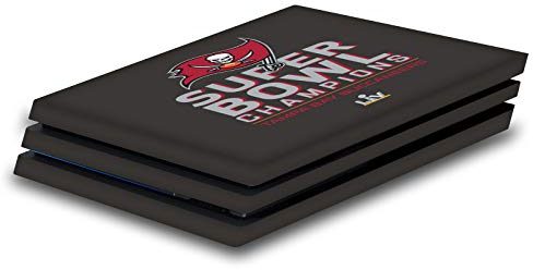 Head Case Designs Offizielle NFL Tampa Bay Buccaneers 2021 Super Bowl 55 Champions Vinyl Haut Gaming Aufkleber Abziehbild Abdeckung kompatibel mit Sony PlayStation 4 PS4 Pro Console