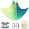 通用 Yoga Hängematte inkl.Turnringe für Yoga Pilates und Gymnastik Gradient Yoga Hammock (Gelbgrün)