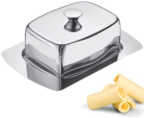 Westmark Beurrier décoratif - Longueur : 19 cm - Acier inoxydable - Argenté - 20872260