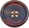 LÜNA Knöpfe ECHT HORN braun, 15mm, 8 Stück (15 mm)