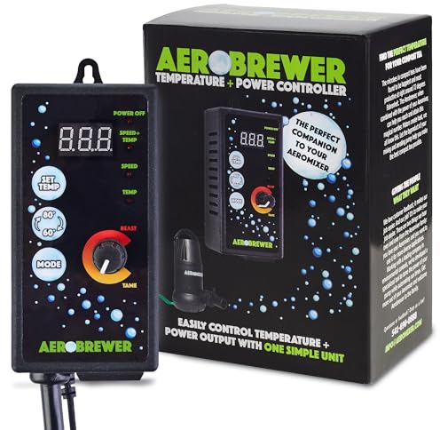 AEROMIXER Aerobuddy EU Zeitschaltuhr Steckdose mit Intervallsteuerung & Drehzahlregler für Pumpen – Steckdosentimer zur Pumpensteuerung von Misch- und Belüftungszyklen in Gartenbau & Landwirtschaft