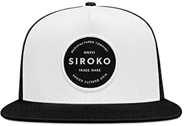 SIROKO Zarautz Unisex Mützen, Schwarz, weiß, 54/58 cm